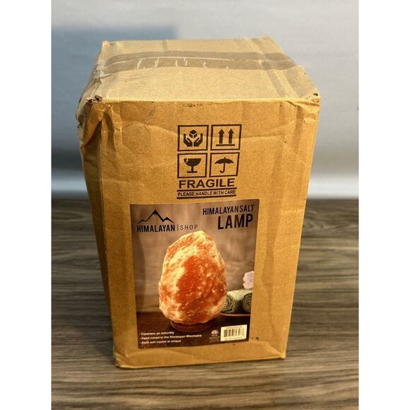 Himalayan Salt Lamp Large Pink New In Box Plug In Accent Lamp New In Box - Picture 1 of 5